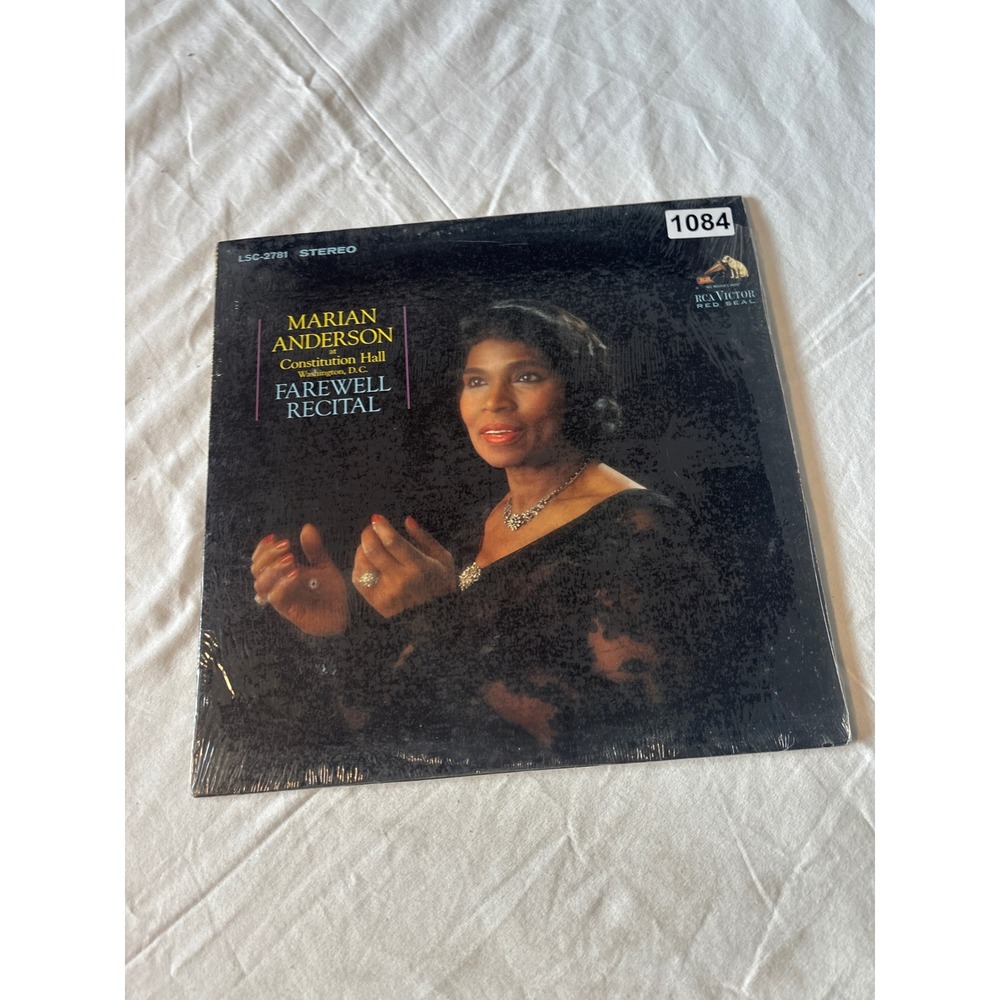RCA Victor Marian Anderson Farewell Recital Vinyl LP 12" Black EX LSC-2781